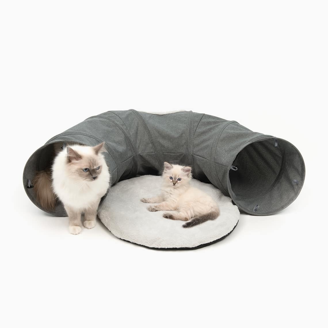 CATIT Vesper Tunnel w/ Sleeping Cushion, Grey