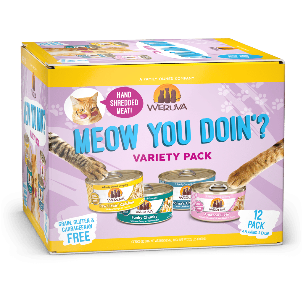 WERUVA Meow You Doin'? Variety Pack, 12 X 85g (3oz)