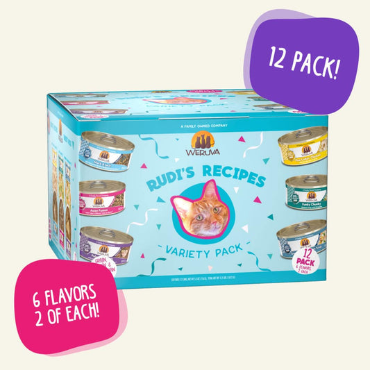 WERUVA Rudi's Recipes Variety Pack, 12 X 156g (5.5oz)