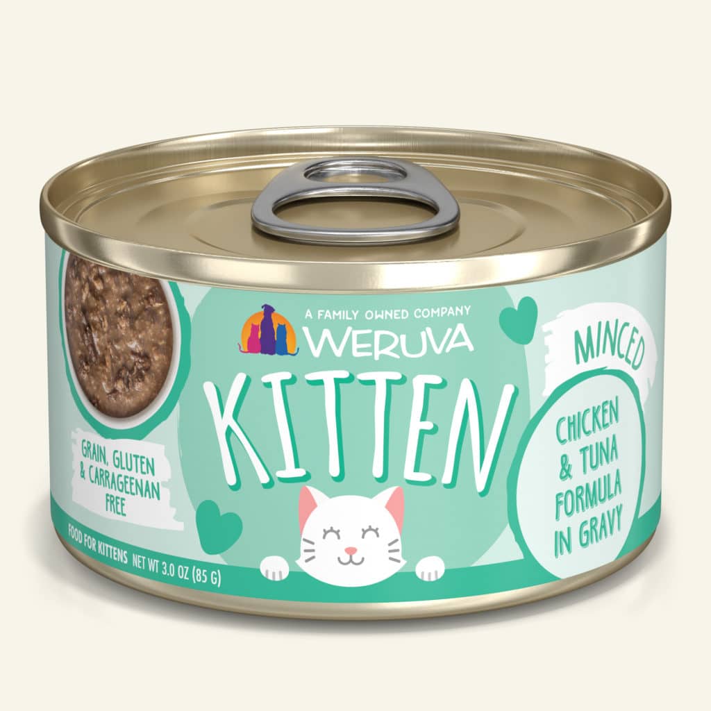 WERUVA Kitten Chicken & Tuna in Gravy, 85g (3oz)