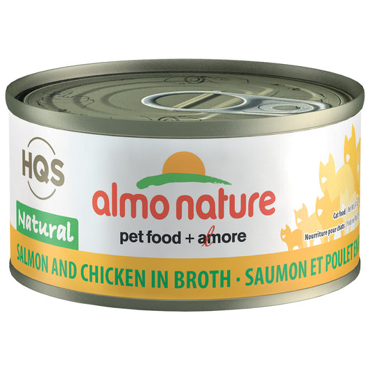 ALMO Natural Salmon and Chicken in Broth, 70g (2.4oz)