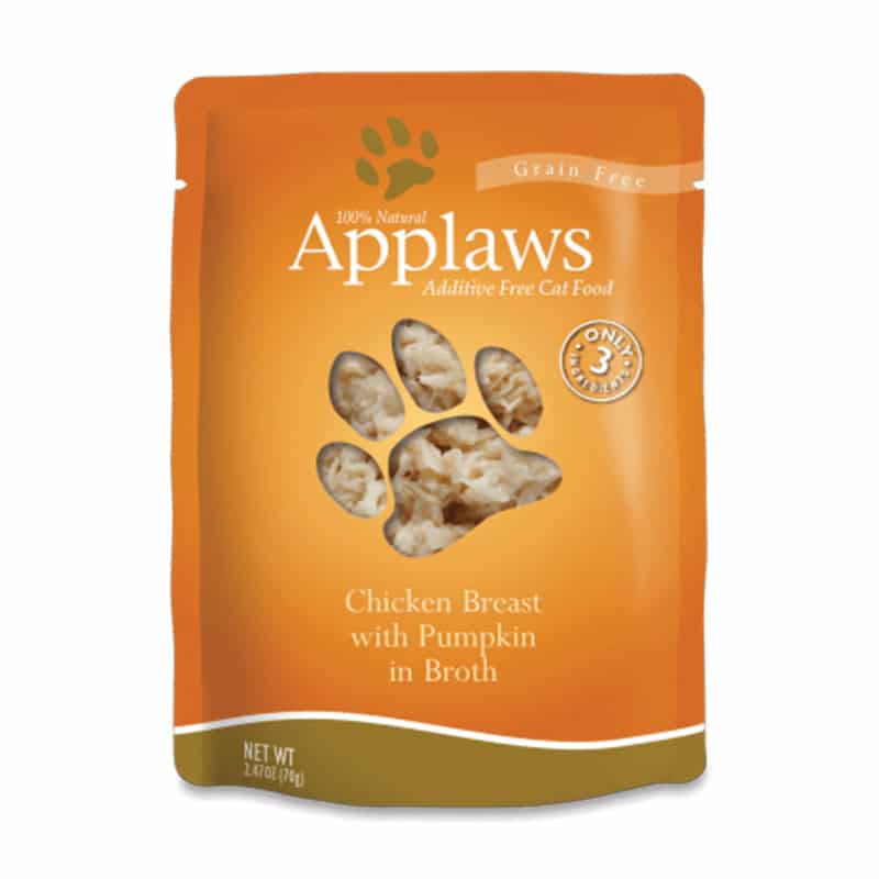 APPLAWS Chicken Breast with Pumpkin in Broth Pouch, 70g (2.4oz)