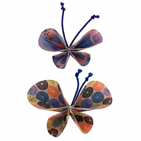 KONG Bat-A-Bout Vibez Butterfly, 2pk