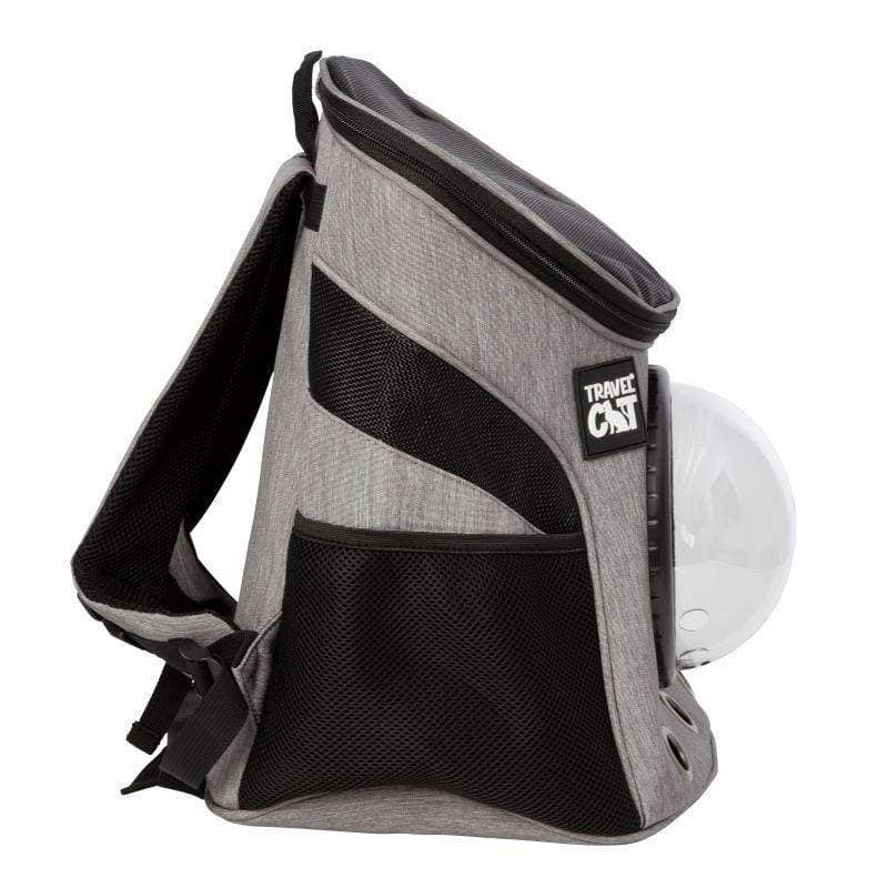 TRAVEL CAT The Fat Cat Backpack Mini Grey Happy Cat Feline