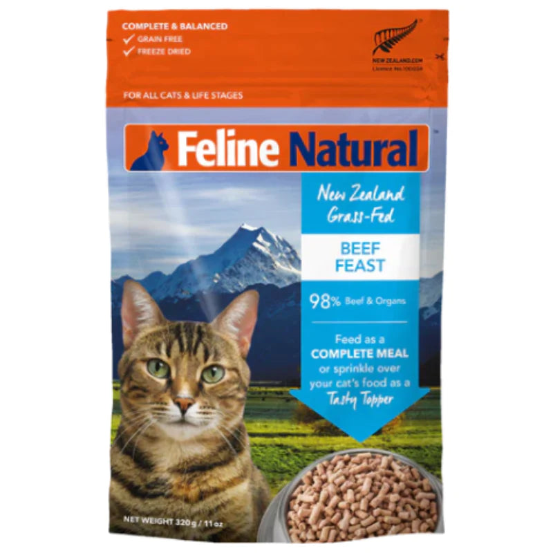 FELINE NATURAL Freeze-Dried Beef Feast, 320g (11oz)