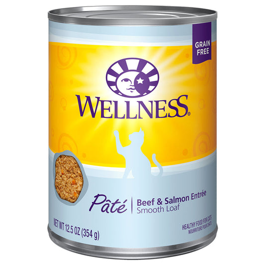 WELLNESS Complete Health Beef & Salmon Entree Pâté, 354g