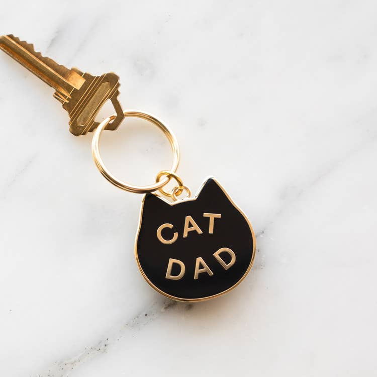 EVERYDAY OLIVE Cat Dad Keychain