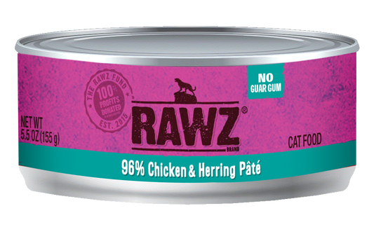 RAWZ 96%: Chicken and Herring Pâté, 155g (5.5oz)