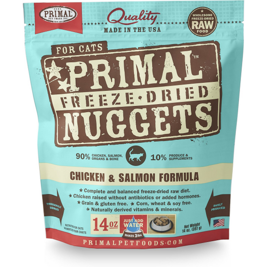 PRIMAL Freeze-Dried Chicken & Salmon Formula, 397g (14oz)