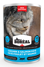 BOREAL West Coast Chicken & Salmon Paté, 400g *CASE (12 cans)*