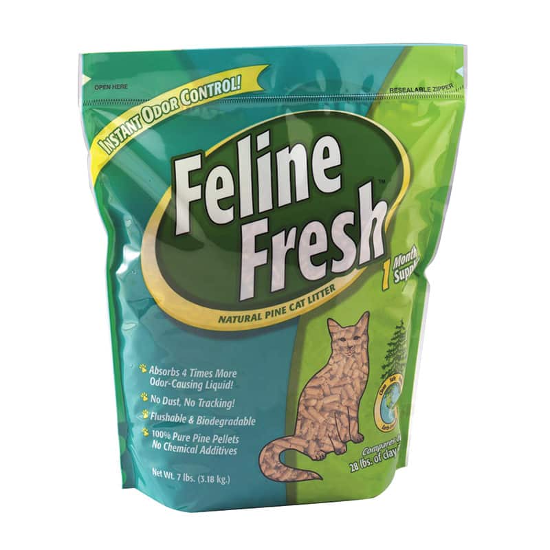 FELINE FRESH Natural Pine Pellet Litter, 9.1kg (20lbs)
