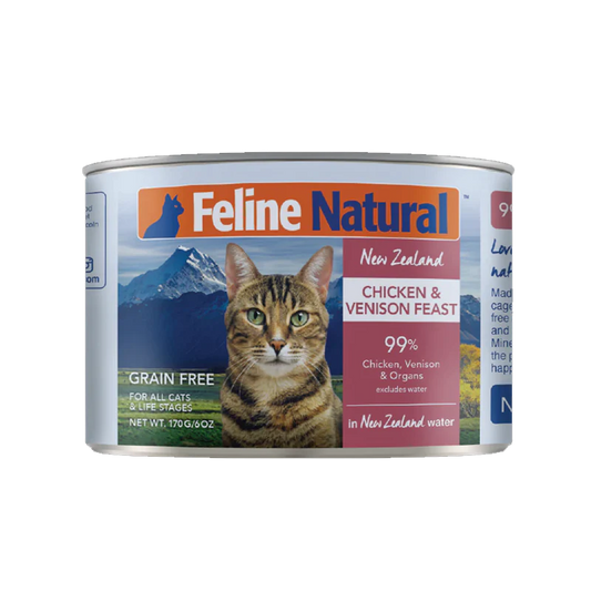 FELINE NATURAL New Zealand Chicken and Venison Feast, 170g (6oz)