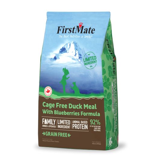 FIRSTMATE L.I.D. Cage Free Duck w/Blueberries, 1.8kg (4lb)