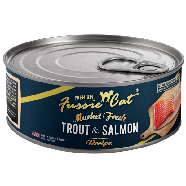 FUSSIE CAT Market Fresh Trout & Salmon, 156g (5.5oz)