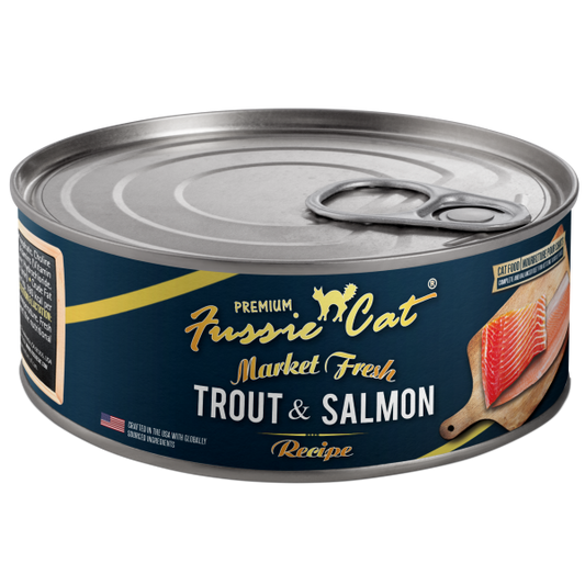 FUSSIE CAT Market Fresh Trout & Salmon, 156g (5.5oz)