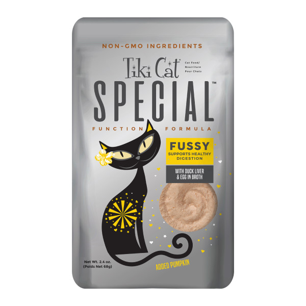 TIKI CAT Special Fussy Duck Liver & Egg Pouch, 68g (2.4oz)