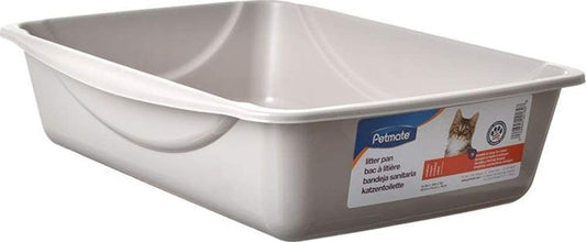 PETMATE Open Litter Pan Large Assorted Colours,18.6x15.3x5"