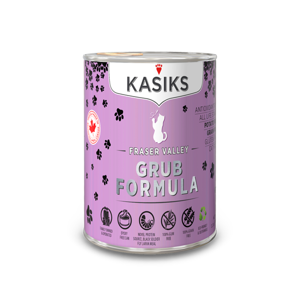KASIKS Fraser Valley Grub Formula, 345g *CASE (12 cans)*