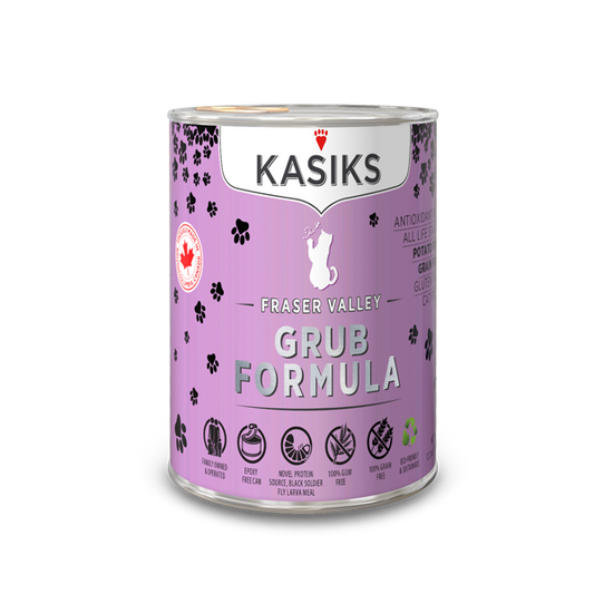 KASIKS Fraser Valley Grub Formula, 345g *CASE (12 cans)*