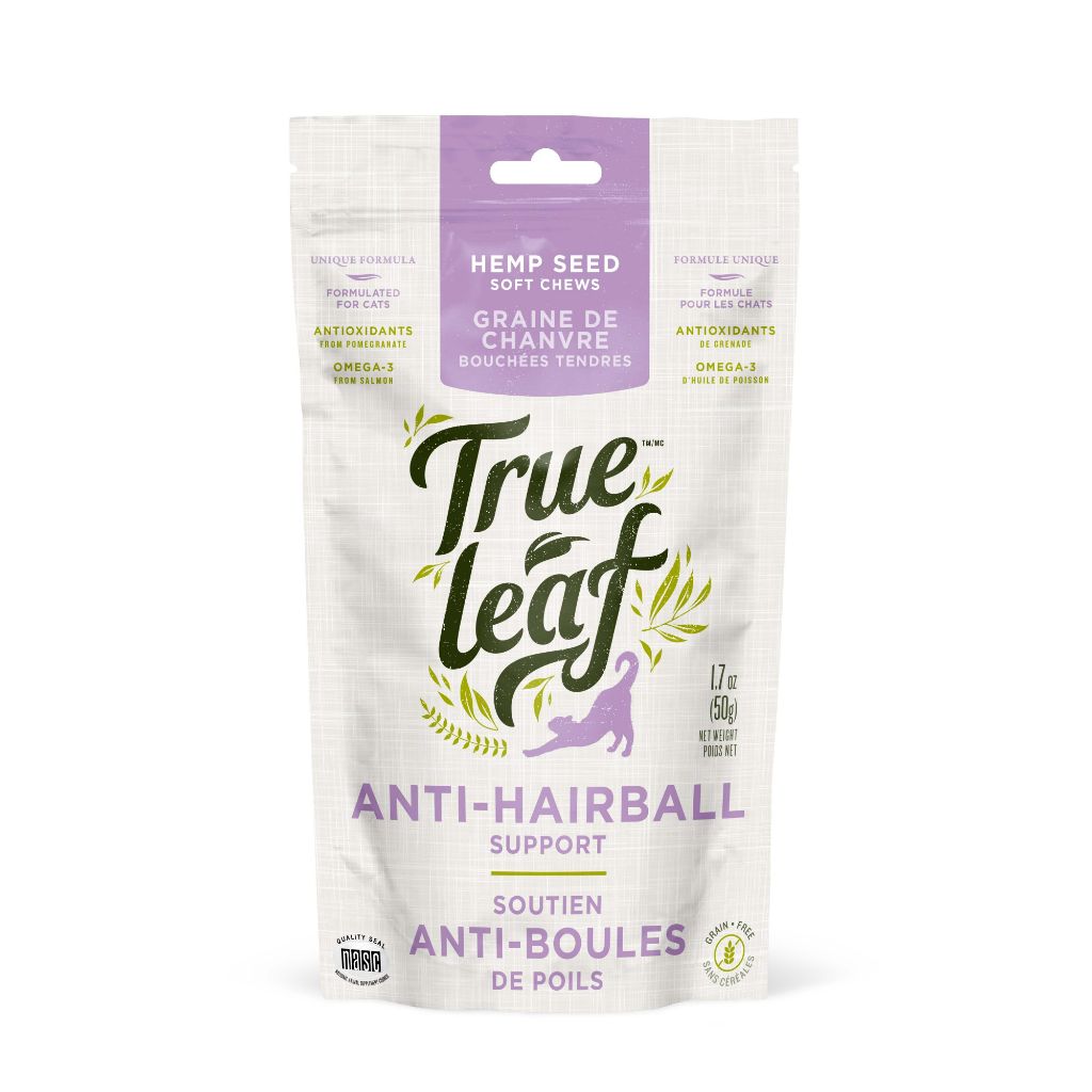 TRUE LEAF Hairball Support Chews, 50g (1.7oz)