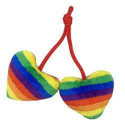 HUXLEY & KENT Rainbow Heart Strings Catnip Toy
