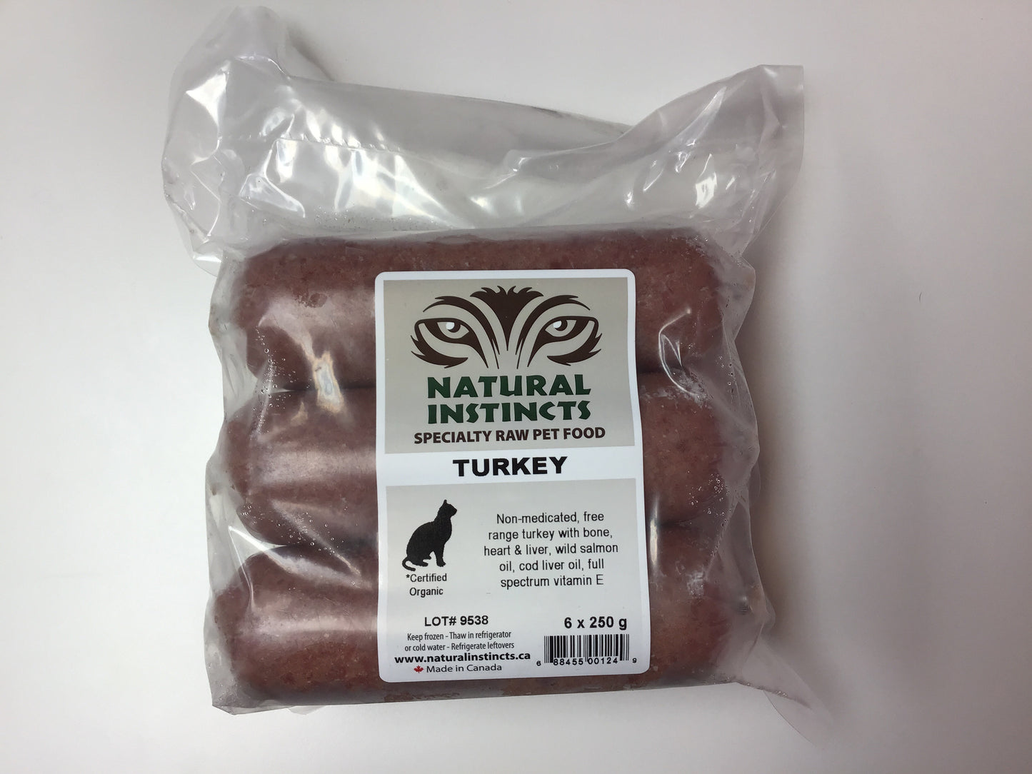 NATURAL INSTINCTS Bulk Raw Turkey Non-Medicated, 6 x 250g
