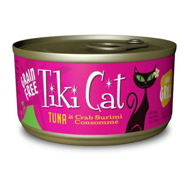 TIKI CAT Lanai Grill Tuna in Crab Surimi Consommé, 80g