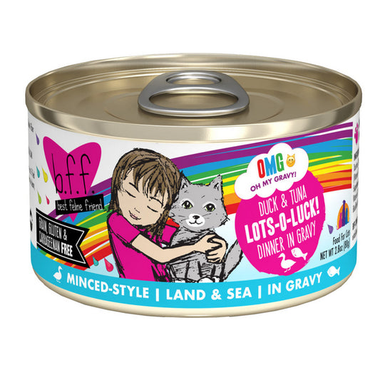 B.F.F. Lots-O-Luck! Duck and Tuna Dinner in Gravy, 80g (2.8oz)