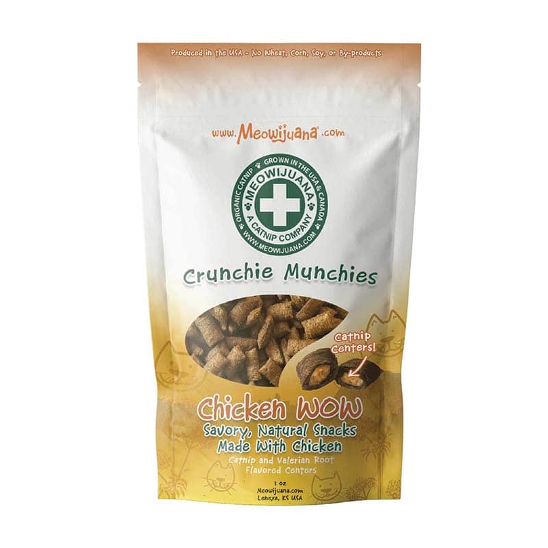 MEOWIJUANA Crunchie Munchie Chicken Treats, 85g