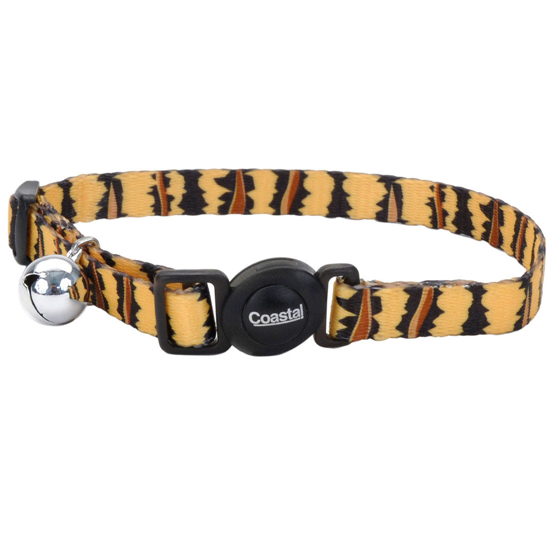 COASTAL SafeCat Fashion Adjustable Breakaway Collar, Tiger