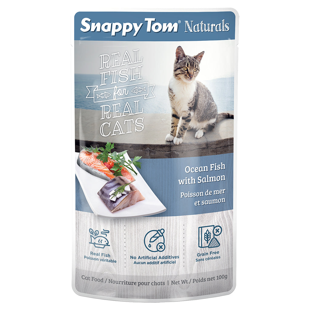 SNAPPY TOM Naturals Ocean Fish w/ Salmon, 100g (3.5oz)