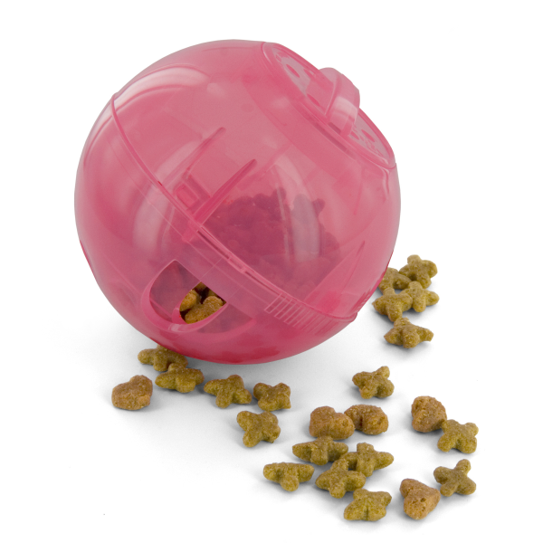 PETSAFE Slimcat Feeder Ball, pink