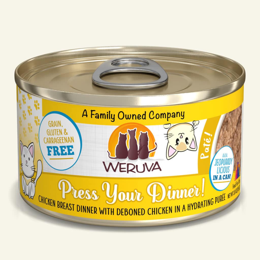 WERUVA Press Your Dinner Chicken Breast Dinner w/De-boned Chicken Hydrating Puree, 85g (3oz)