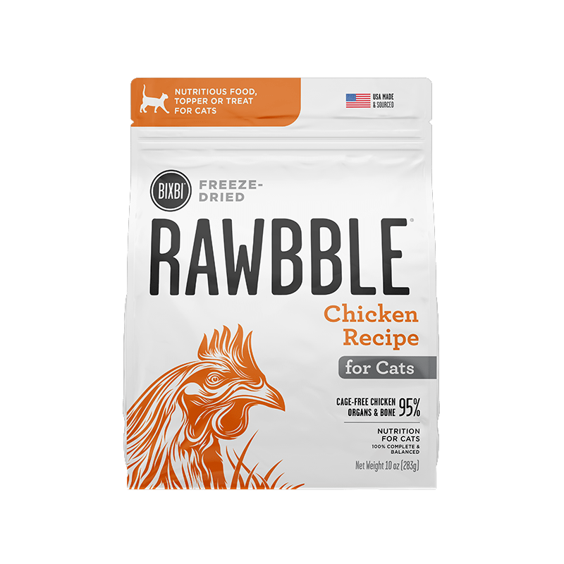 BIXBI Freeze Dried Rawbble Chicken 283g 10oz Happy Cat Feline