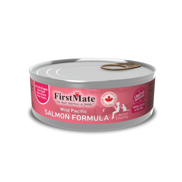 FIRSTMATE Limited Ingredient Diet: Wild Pacific Salmon, 91g (3.2oz)
