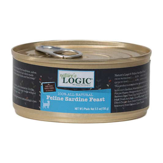 NATURE'S LOGIC Feline Sardine Feast Pâté, 156g (5.5oz)