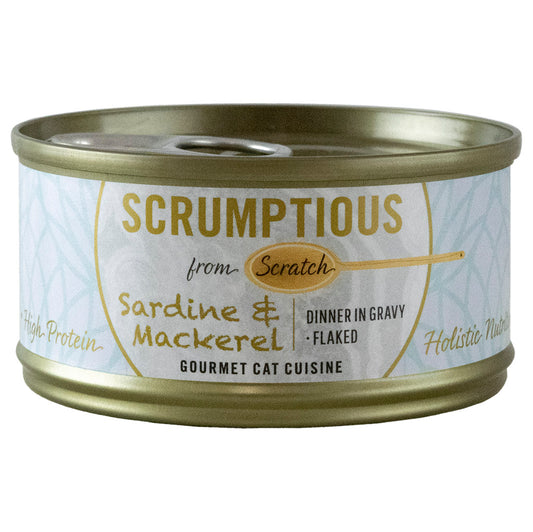 SCRUMPTIOUS Sardine & Mackerel in Gravy, 80g