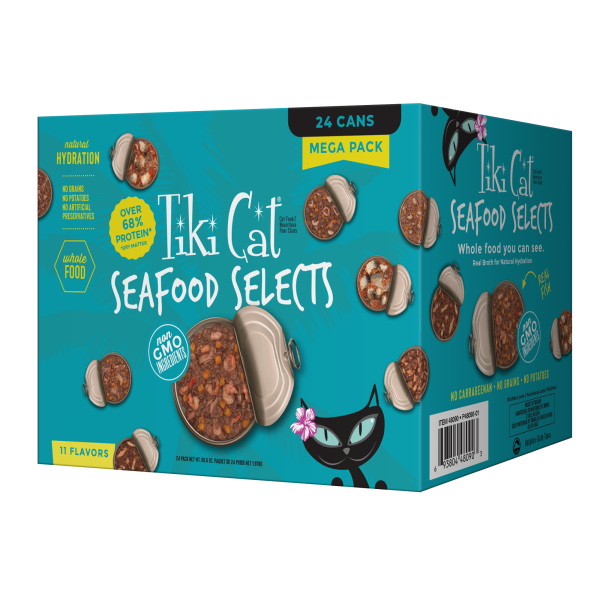 TIKI CAT Seafood Selects Mega Pack 11-Flavor 24/2.8g