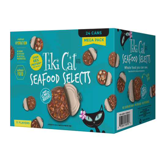TIKI CAT Seafood Selects Mega Pack 11-Flavor 24/2.8g