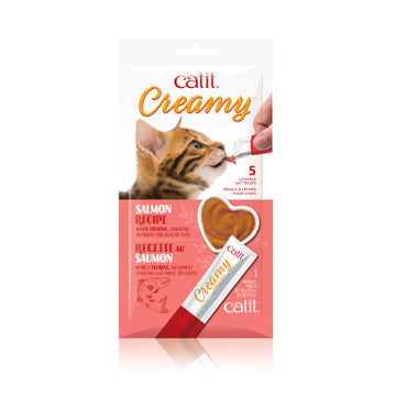 CATIT Creamy Lickable Treats, Salmon 5-Pack