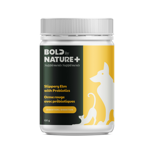 BOLD BY NATURE Slippery Elm w/Probiotics Supplement, 100g