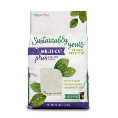 SUSTAINABLY YOURS Multicat Plus Litter, 26lb