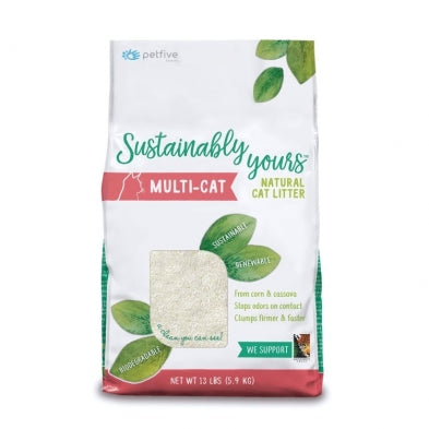SUSTAINABLY YOURS Multi-Cat Litter, 13lbs