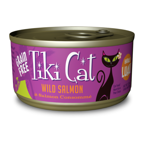 TIKI CAT Hanalei Luau Wild Salmon in Salmon Consommé, 80g