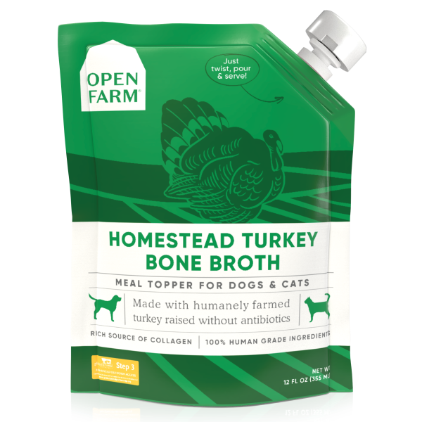 OPEN FARM Turkey Bone Broth, 355ml (12oz)