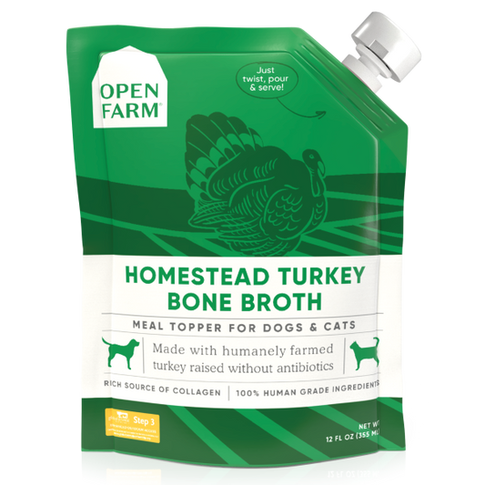 OPEN FARM Turkey Bone Broth, 355ml (12oz)