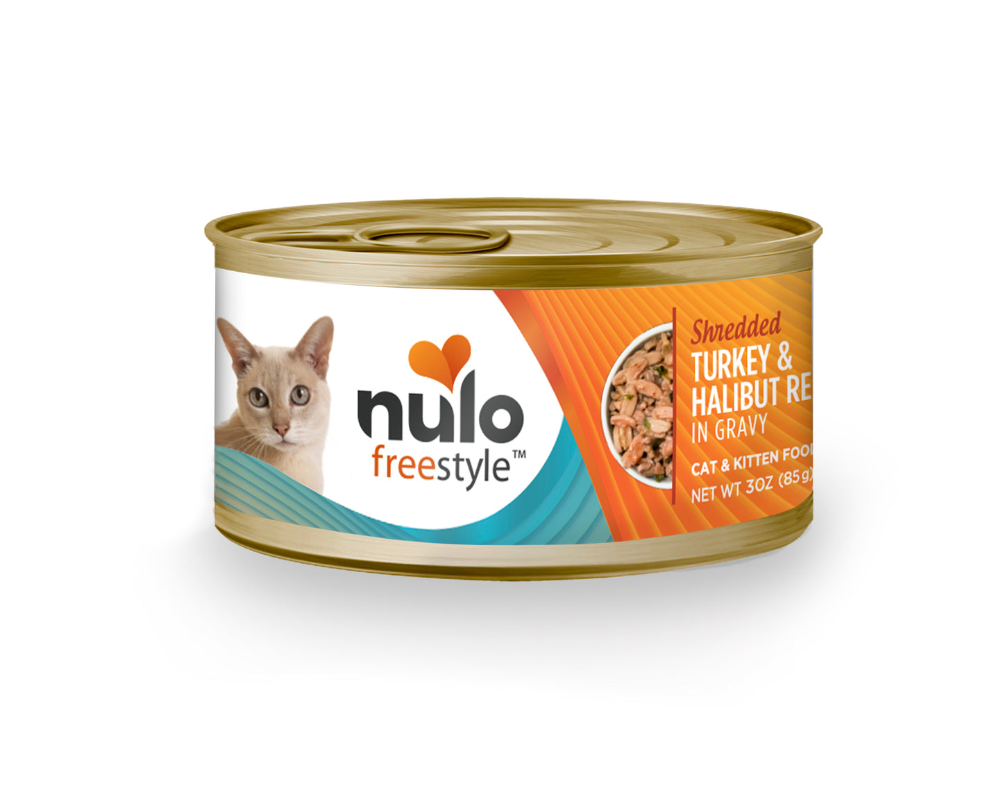 NULO Freestyle: Shredded Turkey and Halibut in Gravy, 85g (3oz)
